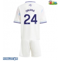 Aston Villa Amadou Onana #24 Tredjedraktsett Barn 2025-26 Kortermet (+ Korte bukser)